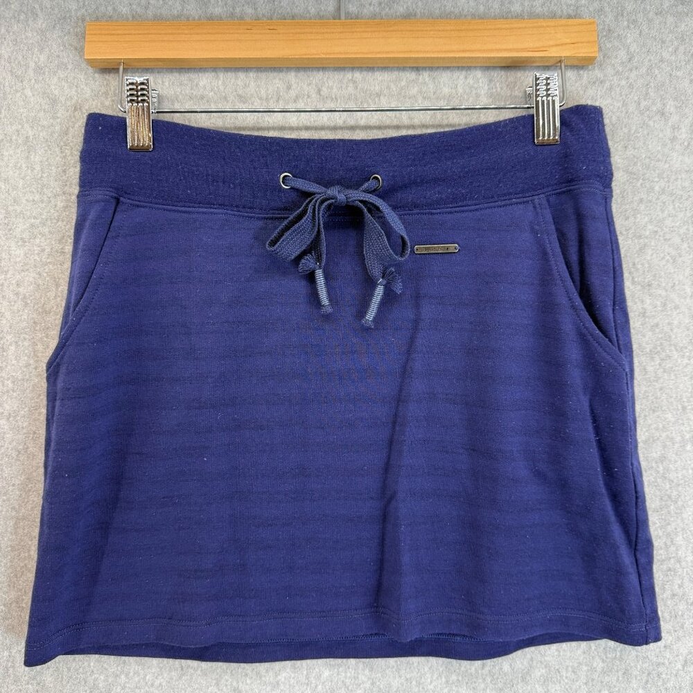 Smartwool Womens Size XS Navy‎ Blue Blue Hanging Lake Skirt Mini Pockets Wool